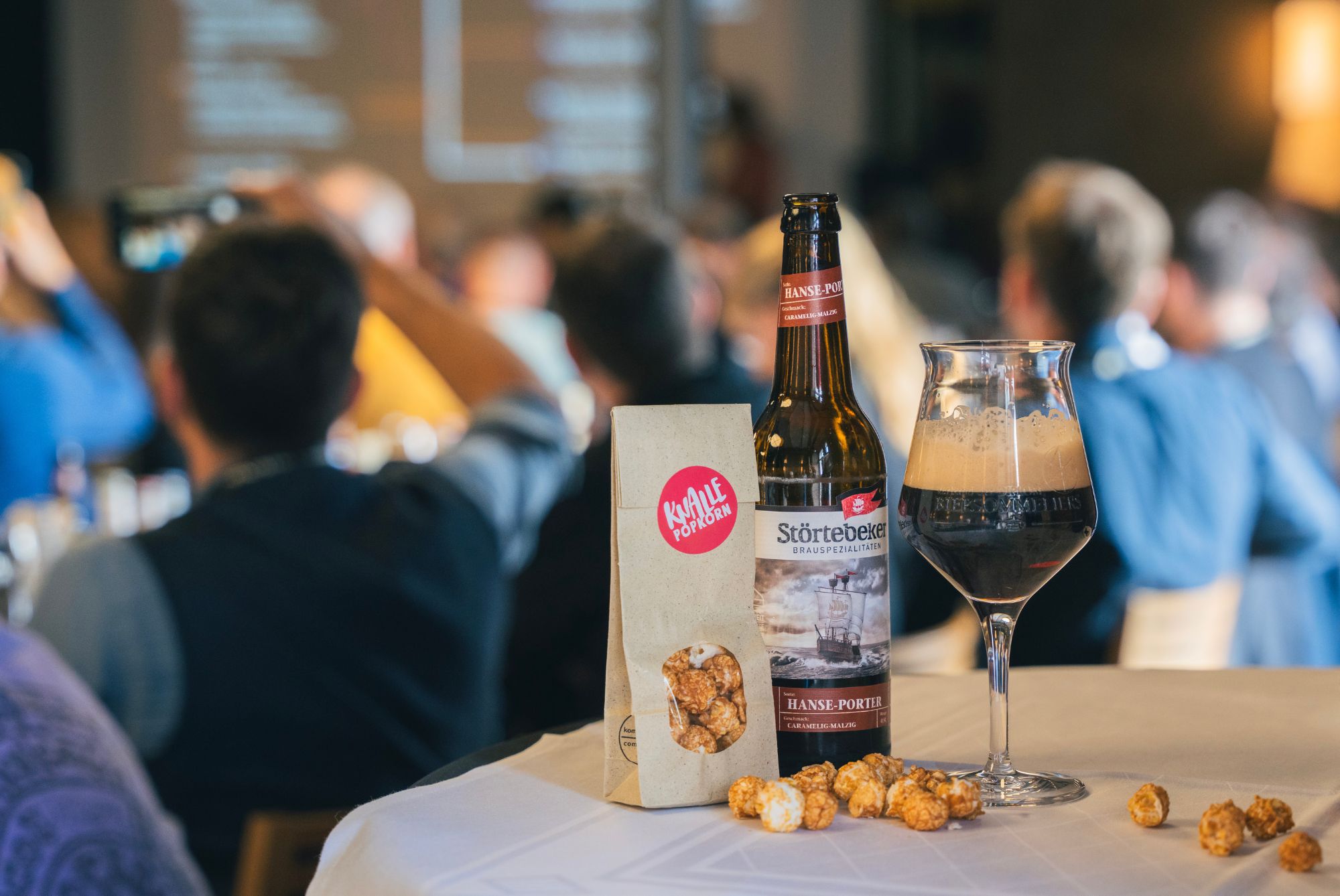 Bier und Popcorn Pairing von Biersommelière Anja Kober-Stegemann